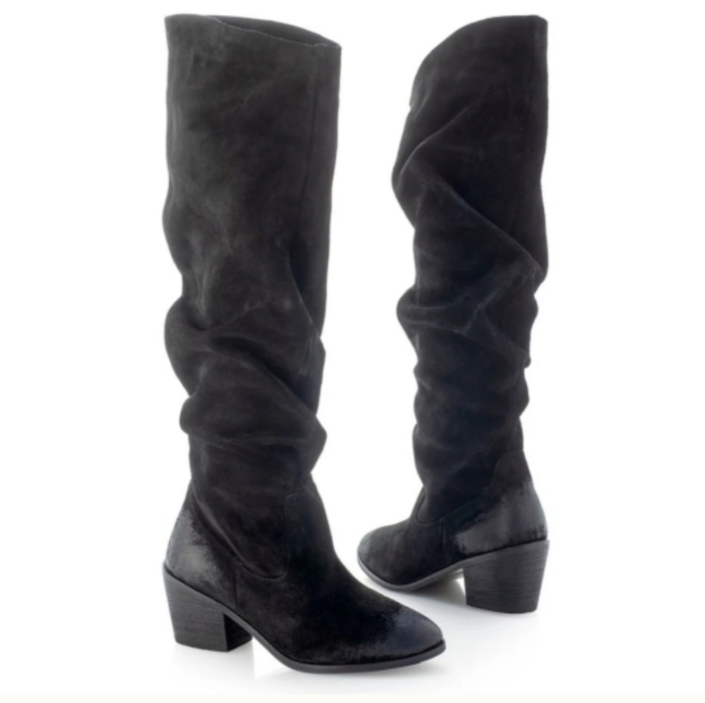 MATISSE SERENA SUEDE LEATHER SLOUCH KNEE HIGH BOOTS